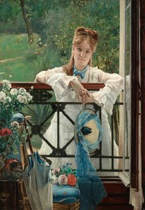 The Blue Ribbon, ca 1894. av Alfred Emile Stevens