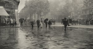 En regnig dag på boulevarden – Paris av Alfred Stieglitz