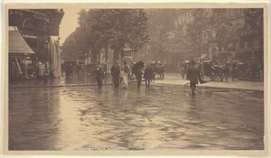En blöt dag på Boulevarden, Paris av Alfred Stieglitz