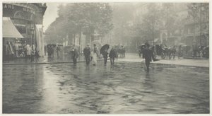 En blöt dag på Boulevarden, Paris av Alfred Stieglitz