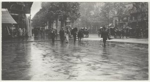 En blöt dag på Boulevarden, Paris av Alfred Stieglitz