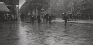 En regnig dag på boulevarden, Paris av Alfred Stieglitz