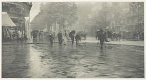 A Wet Day on the Boulevard, Paris, 1894, tryckt ca. 1897. av Alfred Stieglitz