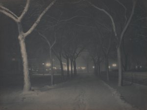 En iskall natt av Alfred Stieglitz
