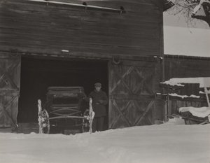 Lada, vagn och snö av Alfred Stieglitz