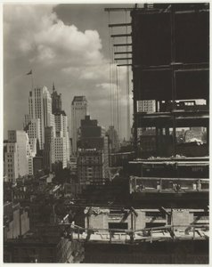 Från mitt fönster på An American Place, North av Alfred Stieglitz
