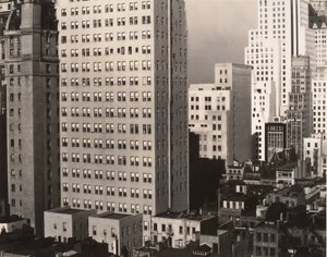 Från mitt fönster på An American Place, North av Alfred Stieglitz