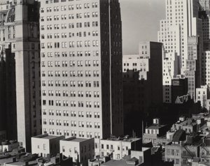 Från mitt fönster på An American Place, North av Alfred Stieglitz