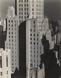 Från mitt fönster på Shelton, norr av Alfred Stieglitz
