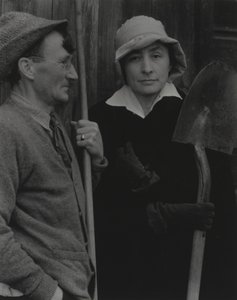 Georgia O’Keeffe och Donald Davidson av Alfred Stieglitz