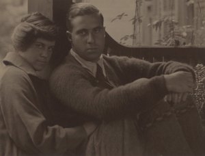 Kitty Stieglitz och Edward Stieglitz av Alfred Stieglitz