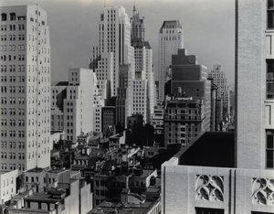New York från An American Place av Alfred Stieglitz