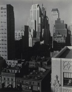 New York från An American Place av Alfred Stieglitz