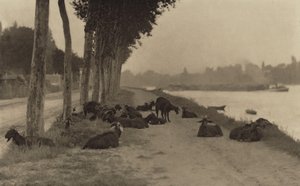 Vid Seine – nära Paris av Alfred Stieglitz