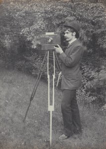 Självporträtt, Freienwalde a. O. av Alfred Stieglitz