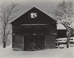 Den svarta ladan och den vita snön av Alfred Stieglitz