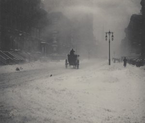 Snöstormen, New York av Alfred Stieglitz