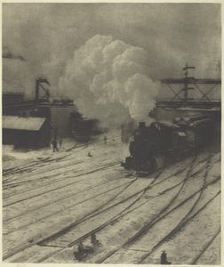 Järnvägsgården, vinter av Alfred Stieglitz