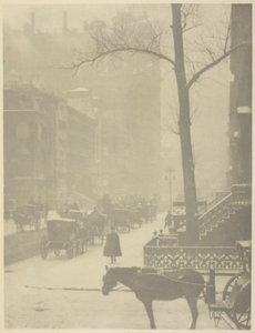 The Street, Fifth Avenue av Alfred Stieglitz
