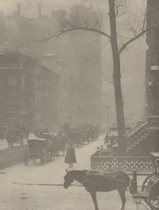 Gatan, Fifth Avenue av Alfred Stieglitz