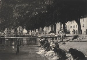 Tvätterskor i Riva del Garda av Alfred Stieglitz