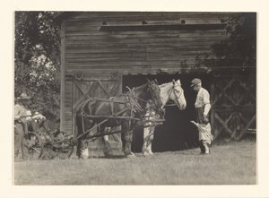 [Yvonne Boursault, Fred Varnum och två oidentifierade män, Lake George] av Alfred Stieglitz