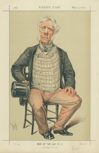 Amiral Rous, Så rak som ett rör, 7 maj 1870, Vanity Fair-karikatyr.