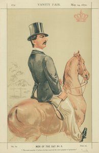 HSH The Duke of Teck, den populäraste av prinsar han har gift sig med den populäraste av prinsessor, 14 maj 1870, Vanity Fair-tecknad film