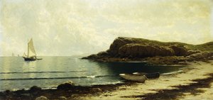 Längs stranden,