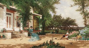 I mina grannars trädgård, 1883