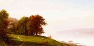 Landskap på Hudson, ca 1865