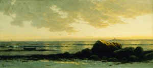 Seascape (olja på duk) av Alfred Thompson Bricher
