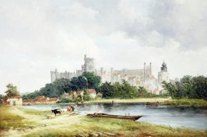 Windsor Castle från Brocas Meadows