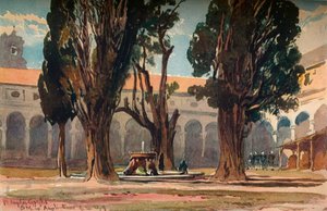 Santa Maria Degli Angeli, Rom, c1870 av Alfred Waterhouse