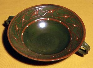 Skål av lergods, 1897-1900 (lergods)
