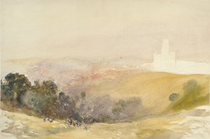 Durham från Red Hills, 1866-1880 av Alfred William Hunt