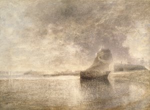 Holy Island Castle, Northumbria, c1882-3 av Alfred William Hunt