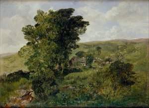 Utsikt över Nantlle, Caernarvonshire, 1855 av Alfred William Hunt