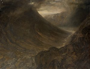 Wasdale Head från Styhead Pass, Cumbria, ca 1854 av Alfred William Hunt