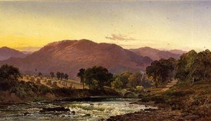 Nära Llangollen Pass, North Wales av Alfred de Breanski