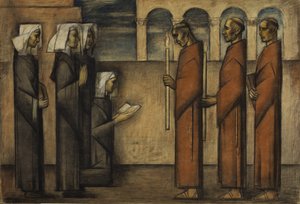 Friars and Nuns, ca 1934 (pastell på papper)