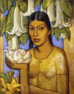 Floripondias Indien; Floripondias Indien av Alfredo Ramos Martinez