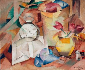 Stilleben med väckarklocka, 1913.
