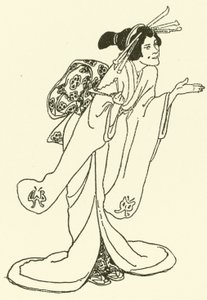 Illustration till The Story of The Mikado (gravyr) av Alice Bolingbroke (after) Woodward