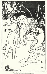 Illustration till The Water-Babies av Charles Kingsley (litografi) av Alice Bolingbroke (after) Woodward