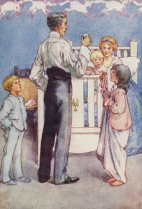 Mr Darling låtsades bara (färg litho) av Alice Bolingbroke (after) Woodward