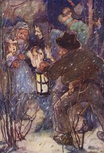 Fångad av en av de svarta Ruffians (färg litho)