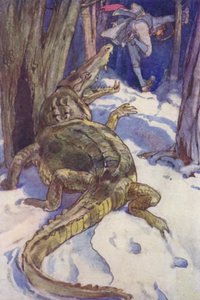 "Krokodilen! Krokodilen!" (färg litho)