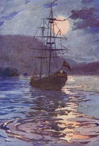 Piratskeppet (färg litho)