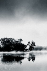 Boissy Morning, 2017 (handmålat fotografi)